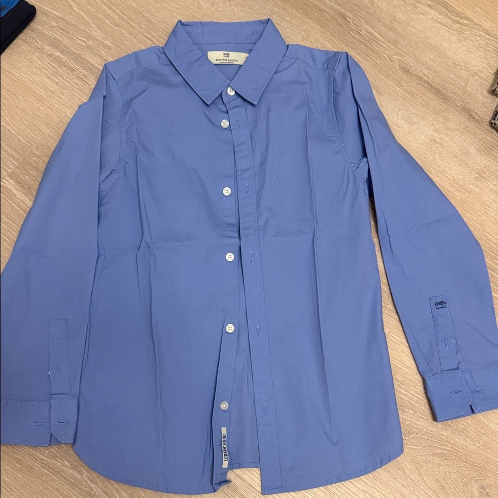 Scotch & Soda Kids Blue Button Down Shirt